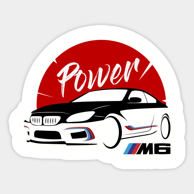 BMW M6 Sticker by NaveCreativa